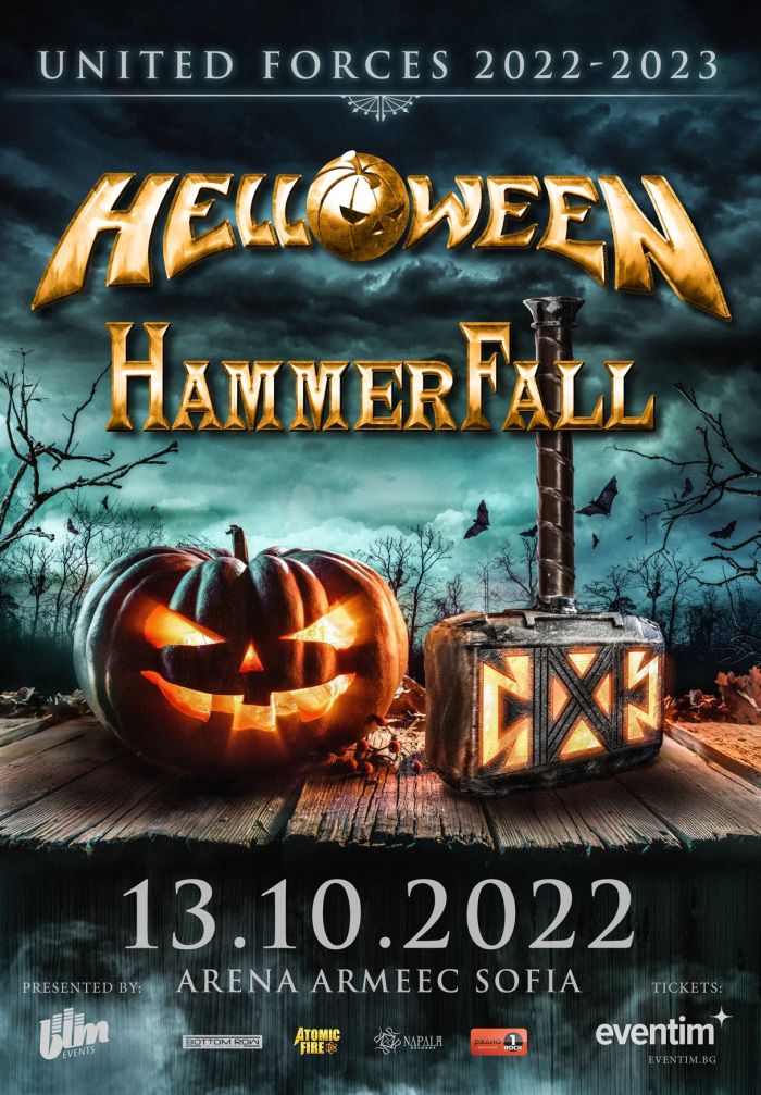 Helloween HammerFall Poster BG